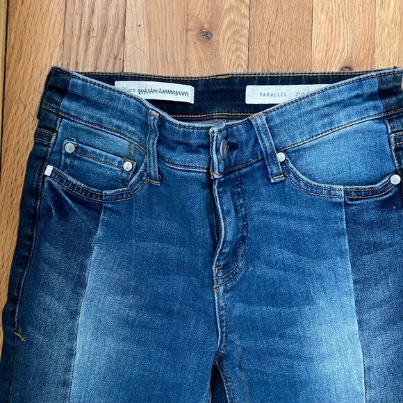 PILCRO and the Letterpress PARALLEL Skinny Two Tone JEANS - Size 25 - Picture 3 of 3